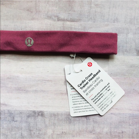 LULULEMON NEW Cardio Cross Trainer Headband Rose - Picture 2 of 3